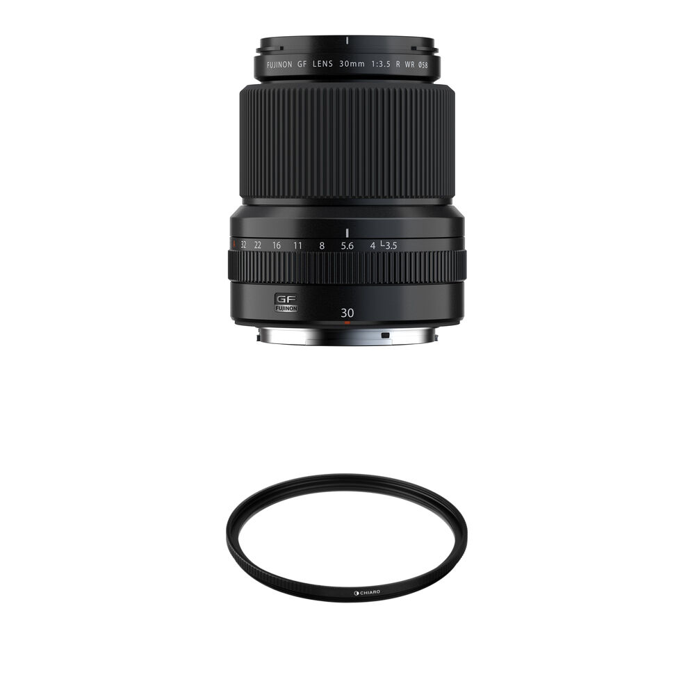 FUJIFILM GF 30mm f/3.5 R WR Lente con Kit de Filtros - Montura G, Sellado contra Polvo y C