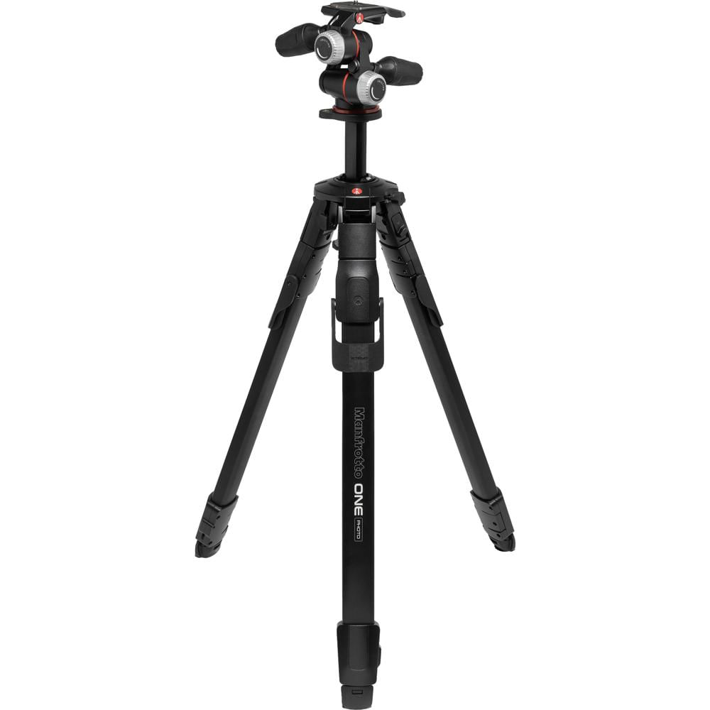 Manfrotto Trípode de Aluminio ONE Photo con Cabezal XPRO 3-Way Pan/Tilt - Capacidad de Ca