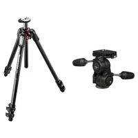 Manfrotto MT055CXPRO3 Trípode de Carbono con Cabezal 3-Way Pan/Tilt 808RC4