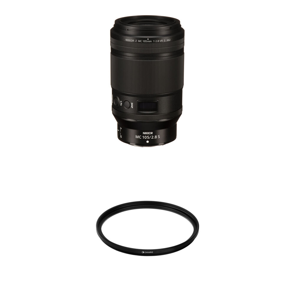 Nikon NIKKOR Z MC 105mm f/2.8 VR S Lente Macro con Filtro Kit