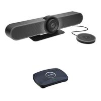 Logitech MeetUp 4K ConferenceCam Kit con Micrófono de Expansión y Receptor Inalámbrico