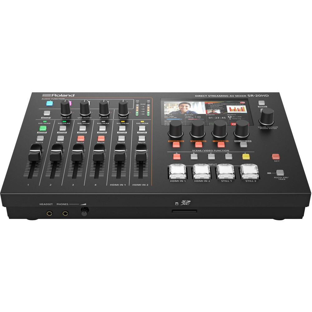 Roland Mezclador AV para Streaming Directo SR-20HD 1080p60, 2x HDMI, 1x USB, 8 Canales de