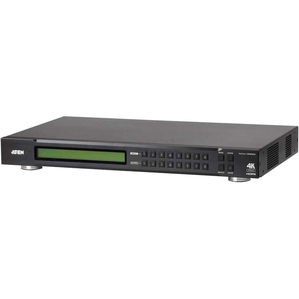 ATEN Matriz HDMI 8 x 8 True 4K Switch - Soporta 4096 x 2160 a 60 Hz, Control por IR, RS-23