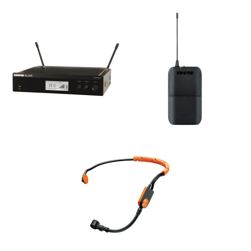 Shure BLX14R/SM31 Micrófono Inalámbrico Cardioide para Fitness con Transmisor y Receptor