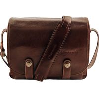 Oberwerth Freiburg Bolsa de Cuero Vintage para Cámara (Marrón Oxidado) - Inserto Acolcha