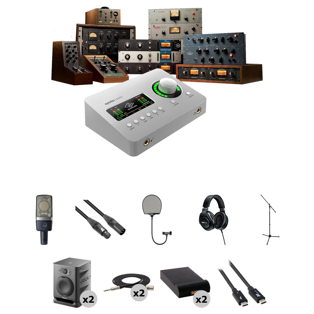 Universal Audio Apollo Solo Heritage Edition Interfaz de Audio 2x4 Thunderbolt 3 con Kit d