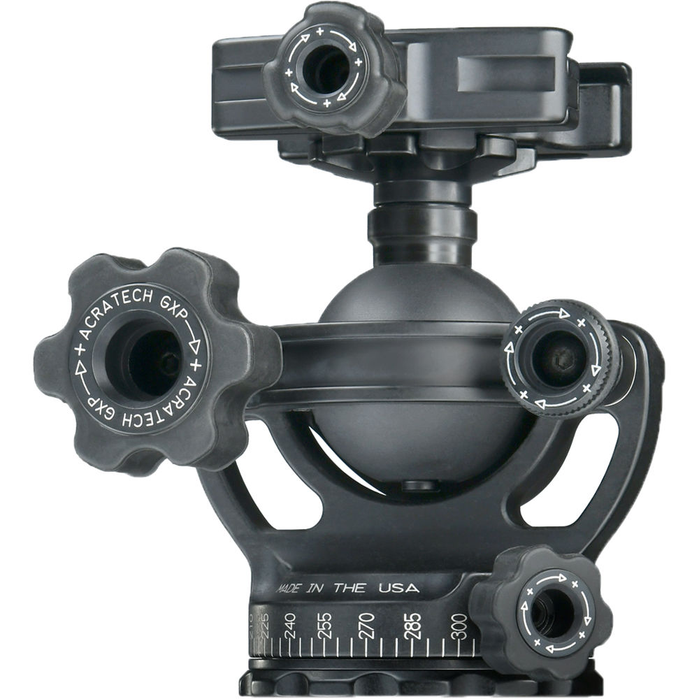 Acratech GXP Cabezal de Bola con Clamp de Perilla - Capacidad de Carga 50 lb, Altura 4.2"",