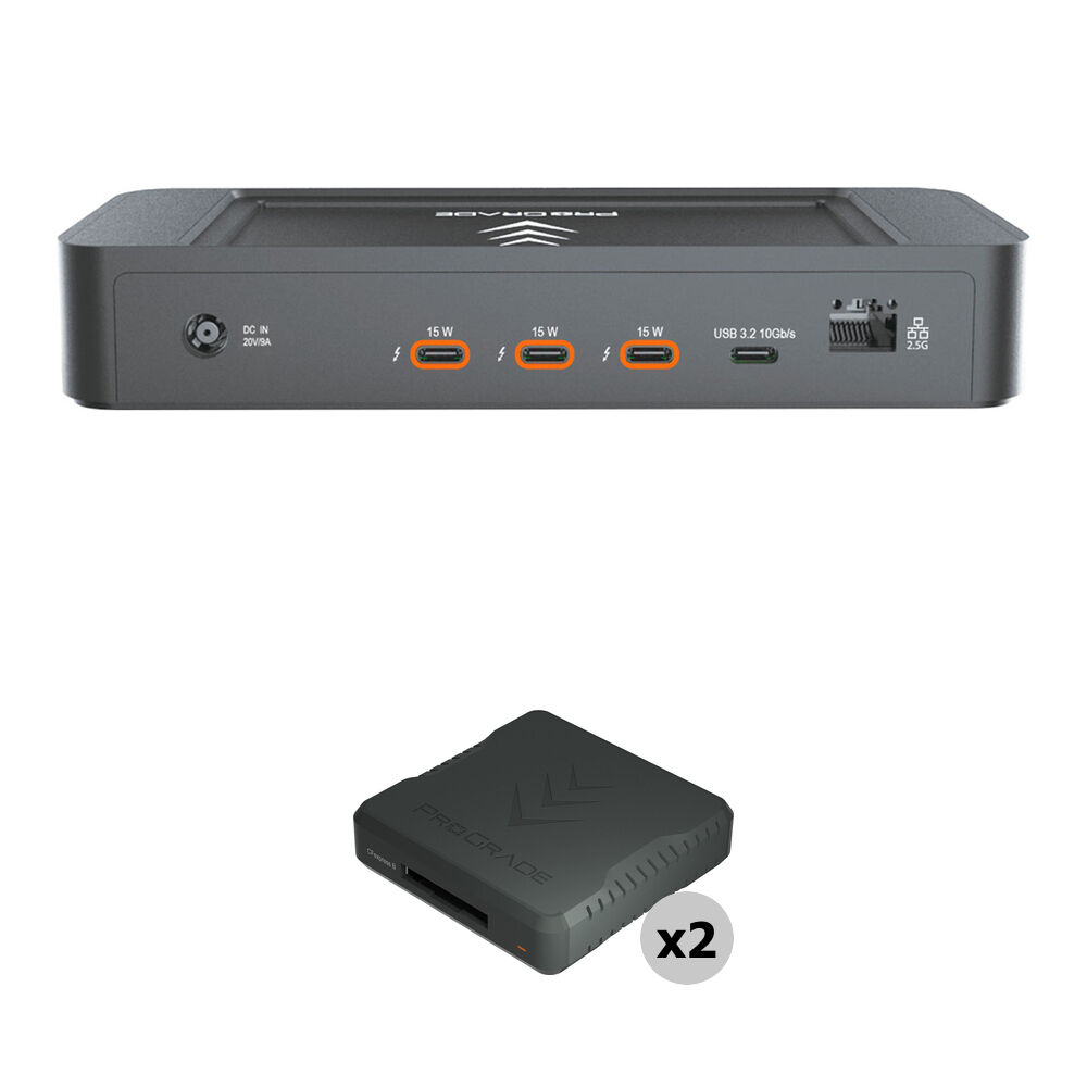 ProGrade Digital PG25 Dock Thunderbolt 5 con 2 Lectores de Tarjeta CFexpress Type B USB 4.