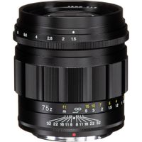 Voigtlander Nokton 75mm f/1.5 Aspherical Lens para Nikon Z - Lente de enfoque manual, aper
