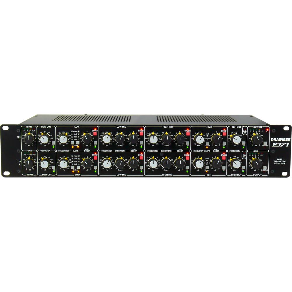 Drawmer 1971 Ecualizador Paramétrico Analógico Dual-Canal de 4 Bandas con Control de Fre