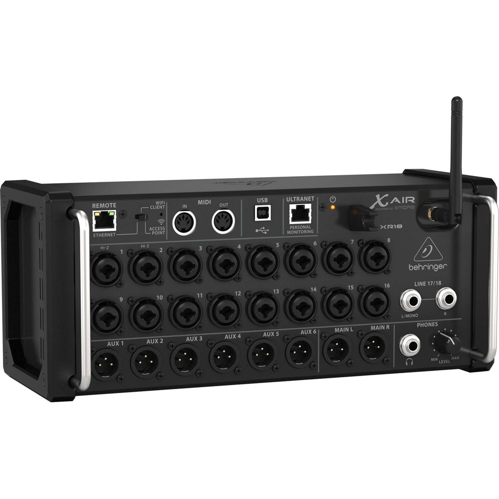 Behringer X AIR XR18 Mezclador Digital 18x12 con Preamplificadores MIDAS, Wi-Fi Integrado