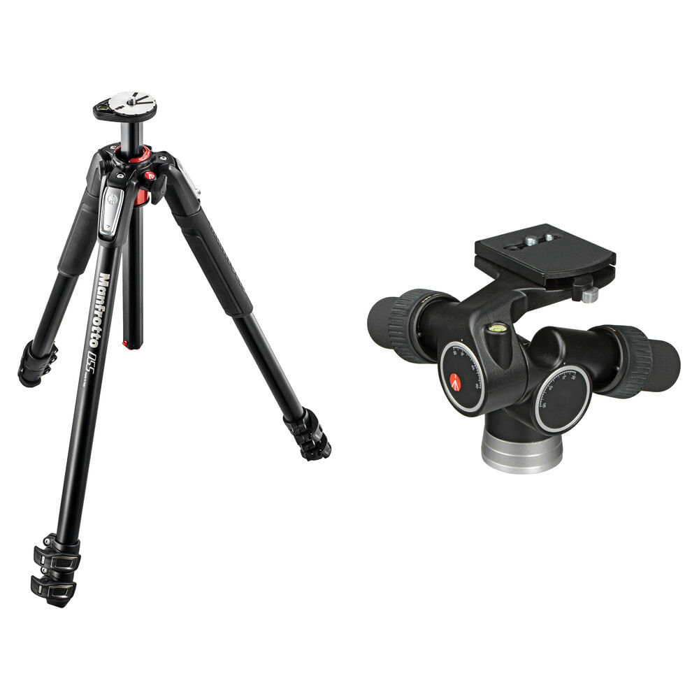 Manfrotto MT055XPRO3 Trípode de Aluminio con Cabezal Digital Engranado 405