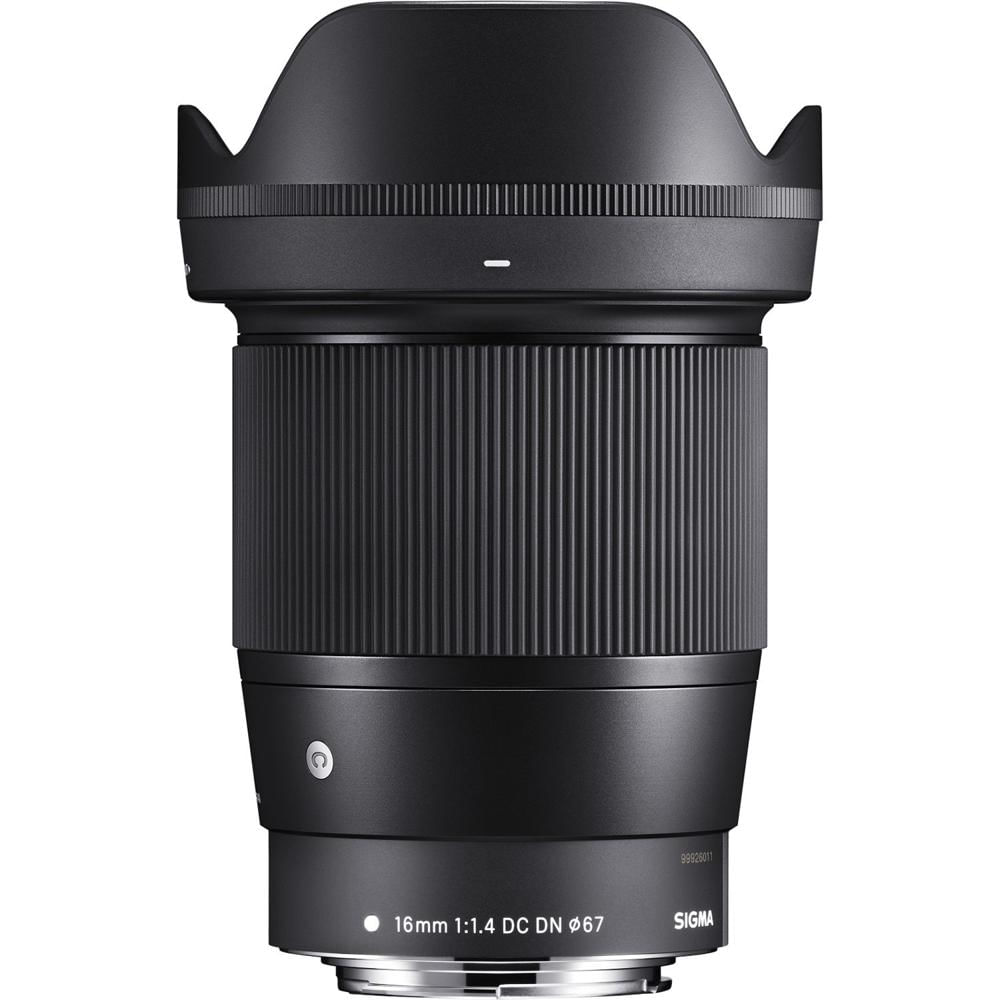 Sigma 16mm f/1.4 DC DN Contemporary Lens para Canon EF-M - Abertura máxima f/1.4, 25.6mm