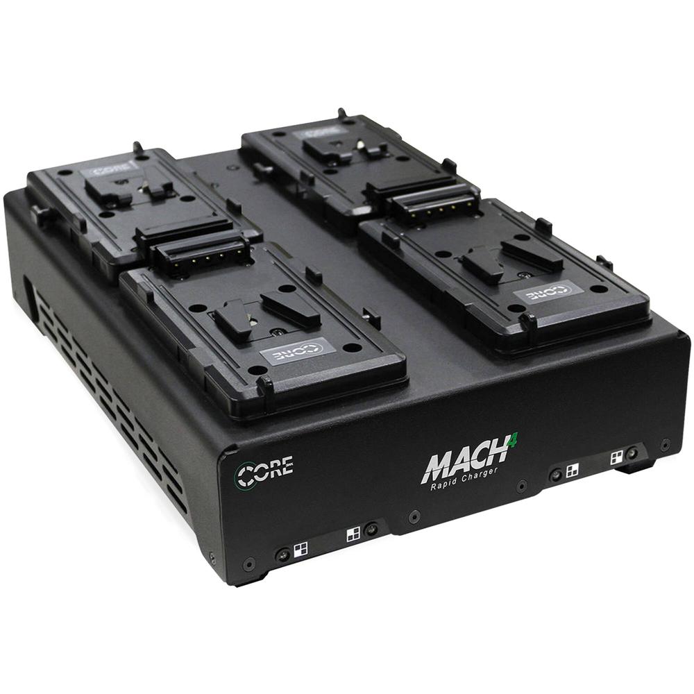 Core SWX Cargador Mach4 4-Posiciones V-Mount con Carga Rápida 4A