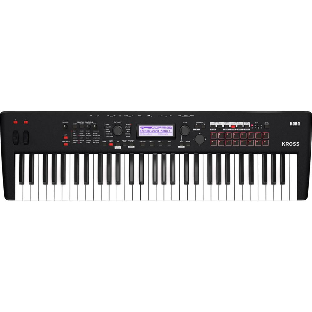 Korg KROSS 2 Estación de Trabajo Sintetizador 61 Teclas, 1000+ Sonidos Preset, 120 Voces