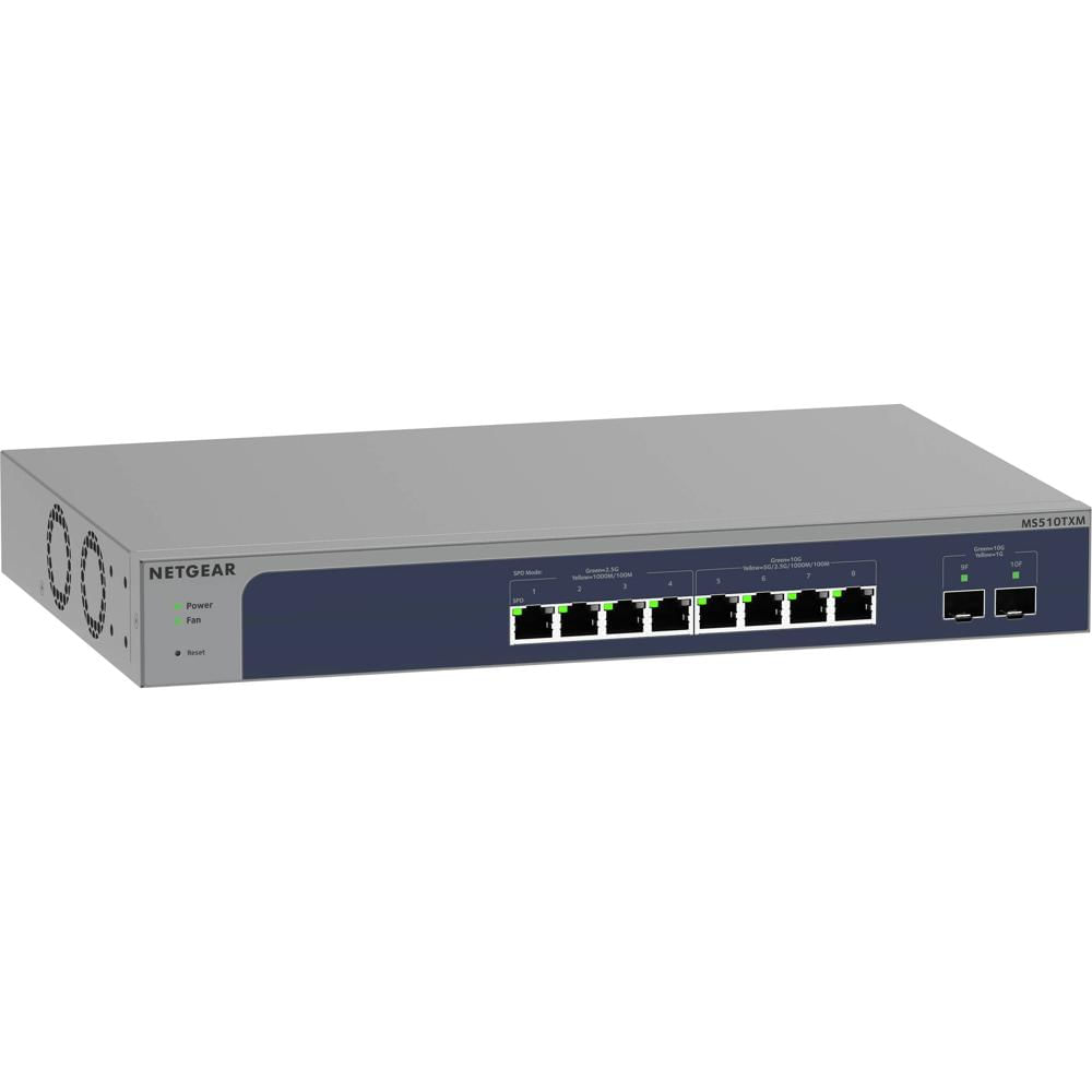 NETGEAR Switch Administrado MS510TXM 8 Puertos Multi-Gigabit con 4 Puertos 2.5G y 4 Puerto