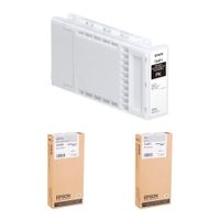 Epson Cartucho de Tinta UltraChrome PRO12 Kit 350mL - Photo Black, Light Gray y Gray para