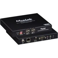 MuxLab KVM HDMI over IP PoE Receiver 4K/60Hz - 330' de Distancia, 4 Puertos USB