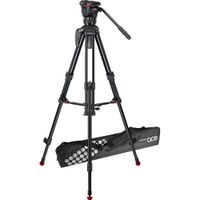 Sachtler Tripode de Aluminio 75/2 Mark II con Cabezal Ace M y Esparcidor de Nivel Medio