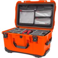 Nanuk 938 Funda Dura con Ruedas y Kit Pro para Fotografía Naranja 51.1L, Impermeable, Res