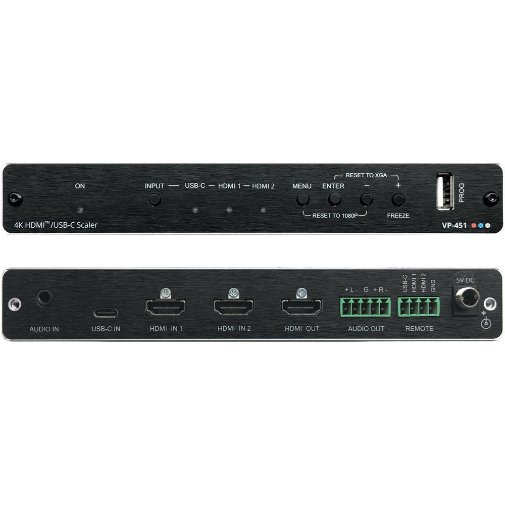 Kramer ProScale Digital Scaler 18G 4K HDR HDMI/USB Type-C - Soporte hasta UHD 4K60 4:4:4,