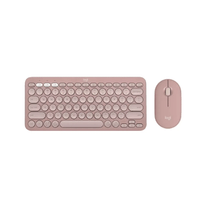 Teclado y Mouse Logitech K380s Mouse M350s Bt Inalámbrico Rosado