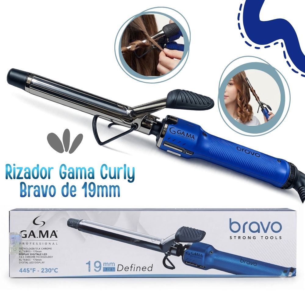 Rizador de Cabello Gama Curly Bravo de 19mm