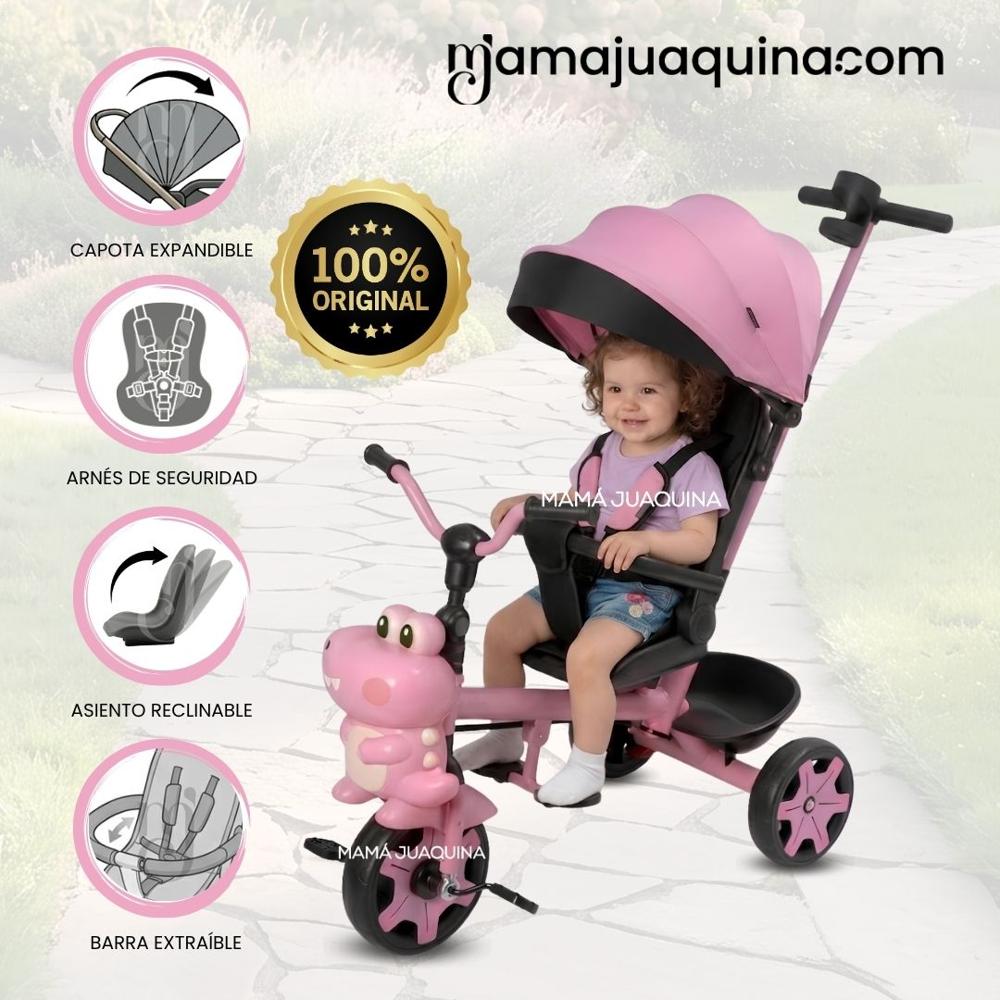 Triciclo Guiador CROCODILE Edición Especial Pink