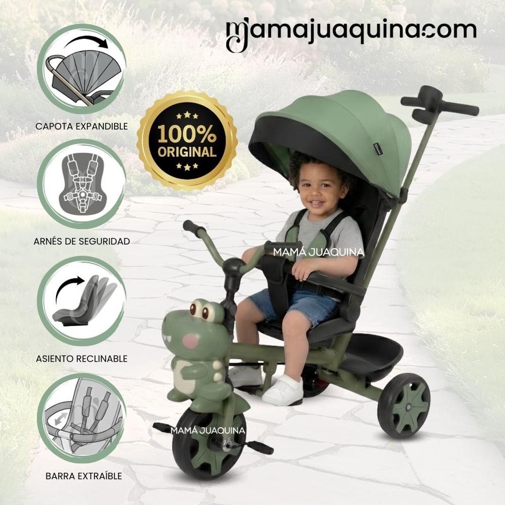 Triciclo Guiador CROCODILE Edición Especial Green