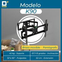 Rack Para Tv Doble Brazo K90 de 42 Hasta 80