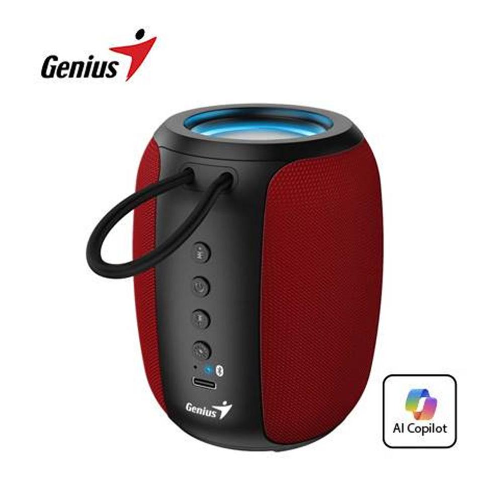 PARLANTE GENIUS SP-915BT BLUETOOTH 5W 6H MIC AI COPILOT RGB BLACK RED