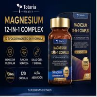 MAGNESIO 12 EN 1 TOTARIA HEALTH 700 MG 120 CAPSULAS DE ALTA ABSORCION PARA MUSCULOS