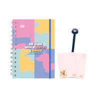 Kit petlover Bruno - agenda para dueños de mascotas. notas y lapicero