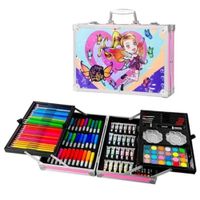 Set de Arte Maleta de Aluminio 144 piezas MULTICOLOR DIBUJOS VARIADOS