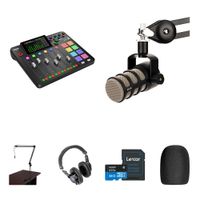 RODE RODECaster Pro II Kit de Podcasting con PodMic, Brazo de Transmisión y Auriculares