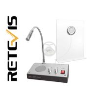 Intercomunicador de ventanilla sin contacto Microfono doble RT-9908
