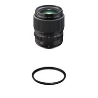 FUJIFILM GF 80mm f/1.7 R WR Lens con Filtro 77mm - Montura G, Sellado contra Polvo y Clima