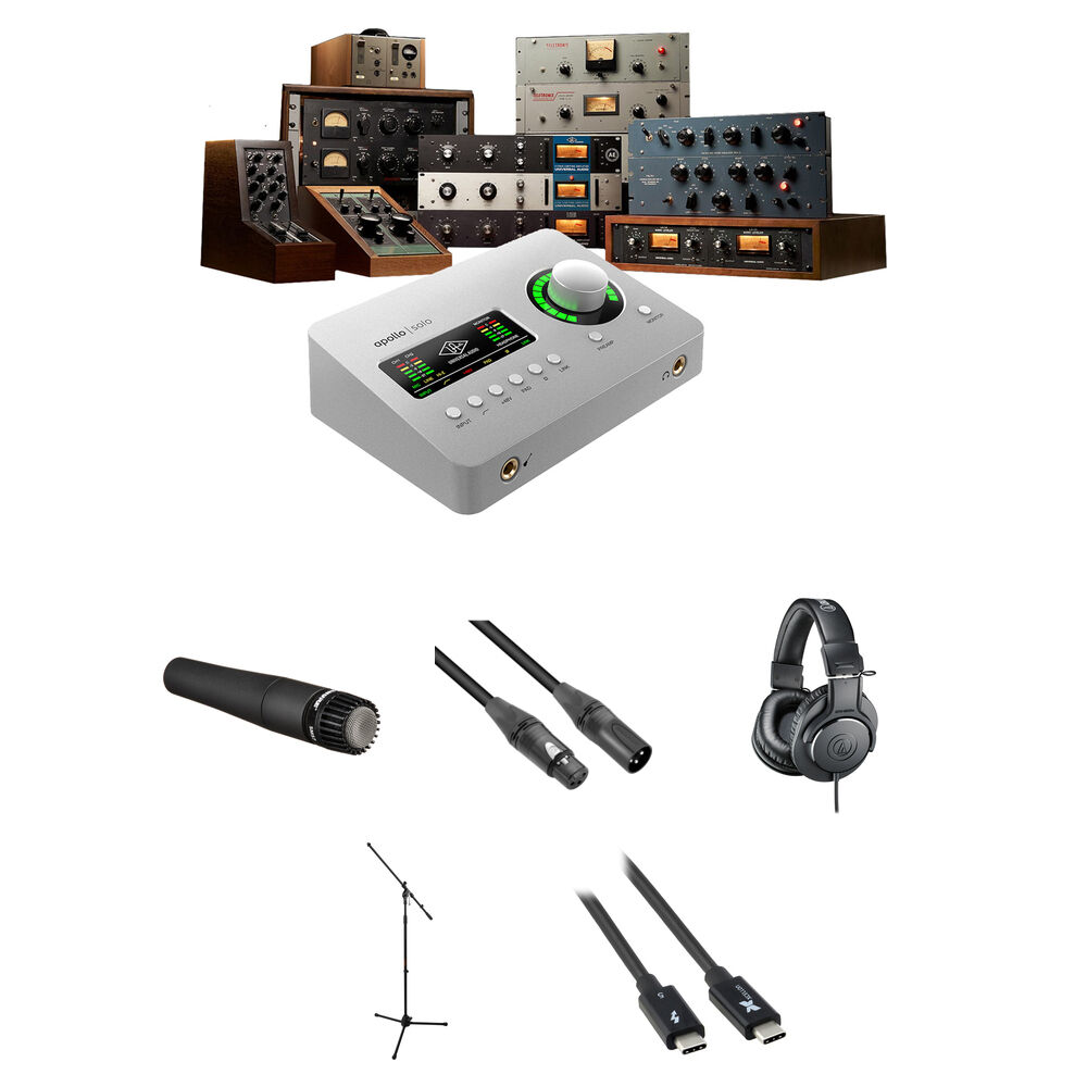 Universal Audio Apollo Solo Heritage Edition Interfaz de Audio 2x4 USB-C con Kit de Grabac