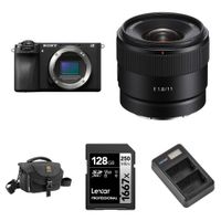 Sony Cámara Mirrorless a6700 con Lente E 11mm f/1.8 y Accesorios Básicos