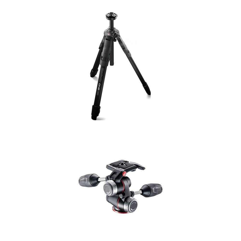 Manfrotto Trípode Híbrido de Aluminio ONE con Cabezal XPRO 3 Vías