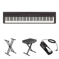Yamaha P-45 Piano Digital Compact 88 Teclas con Soporte, Banco y Pedal