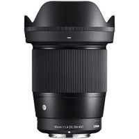 Sigma 16mm f/1.4 DC DN Contemporary Lens Canon RF - Abertura f/1.4, 25.6mm Equivalente, Se