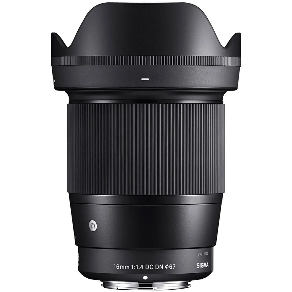 Sigma 16mm f/1.4 DC DN Contemporary Lens Canon RF - Abertura f/1.4, 25.6mm Equivalente, Se
