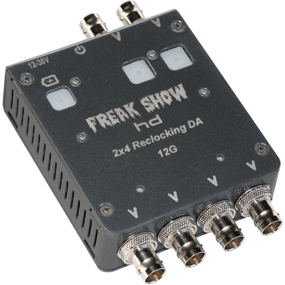 Freakshow HD 2x4 Amplificador de Distribución 12G-SDI con Control Táctil y Batería Inte