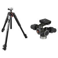 Manfrotto MT055XPRO3 Trípode de Aluminio con Cabezal Digital Engranado 405