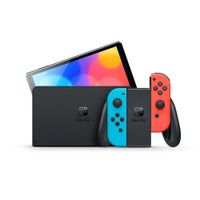 Nintendo Switch Neon Mario Kart 8 Bundle + 3 Meses Switch Azul-Rojo