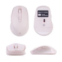 Mouse Inalámbrico Teros TE-1234S Rosado 2.4GHz USB 6 Botones DPI Ajustable