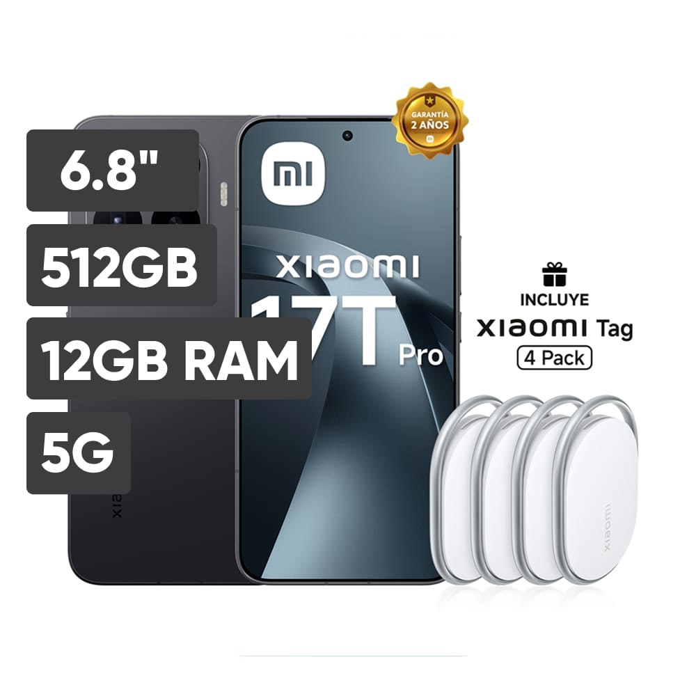 Smartphone XIAOMI 17T PRO 6.8'' 12GB 512GB 50MP Negro