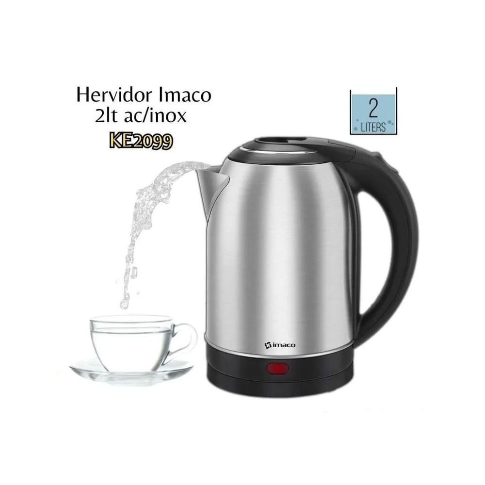Hervidor Eléctrico 2 Litros Acero inoxidable KE2099 Imaco