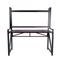 Mesa Escritorio Gamer Moderno con Repisa Cómodo Dormitorio Oficina Hogar H-11